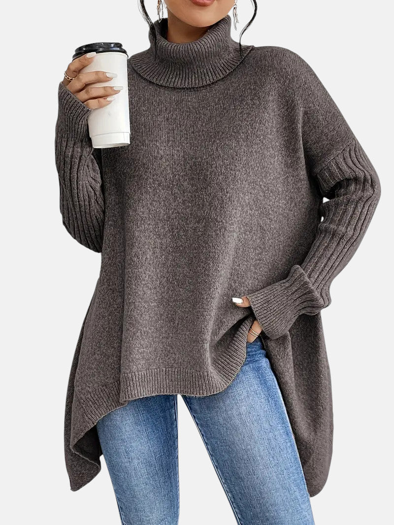 Brigitte | Longline Turtle Neck Pullover