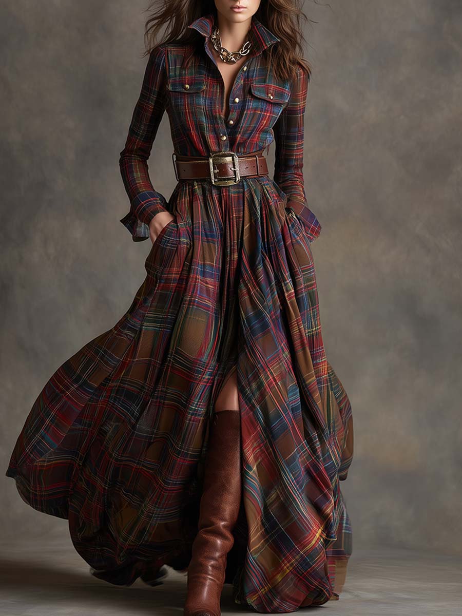 Scarlett | Elegantly Belted Shirt Dress