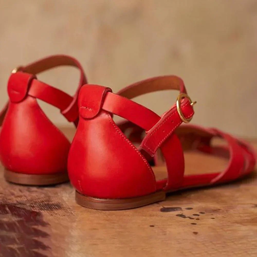 Alina | Elegant Strappy Flats