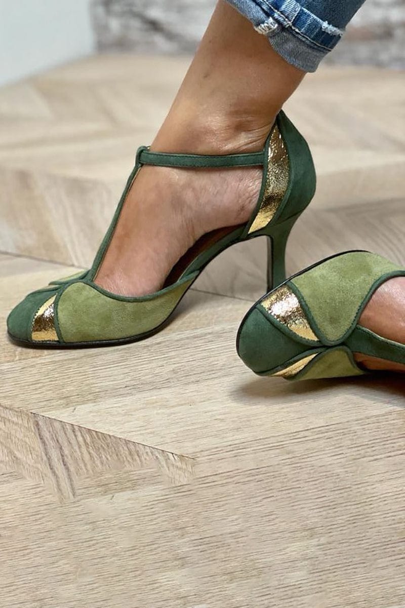 Alma | Elegant Patchwork Heels