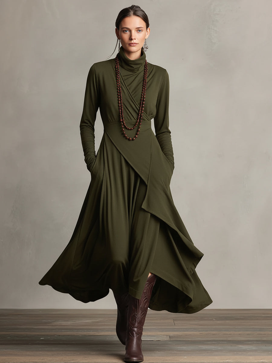 Nathalie | Graceful Draped Dress
