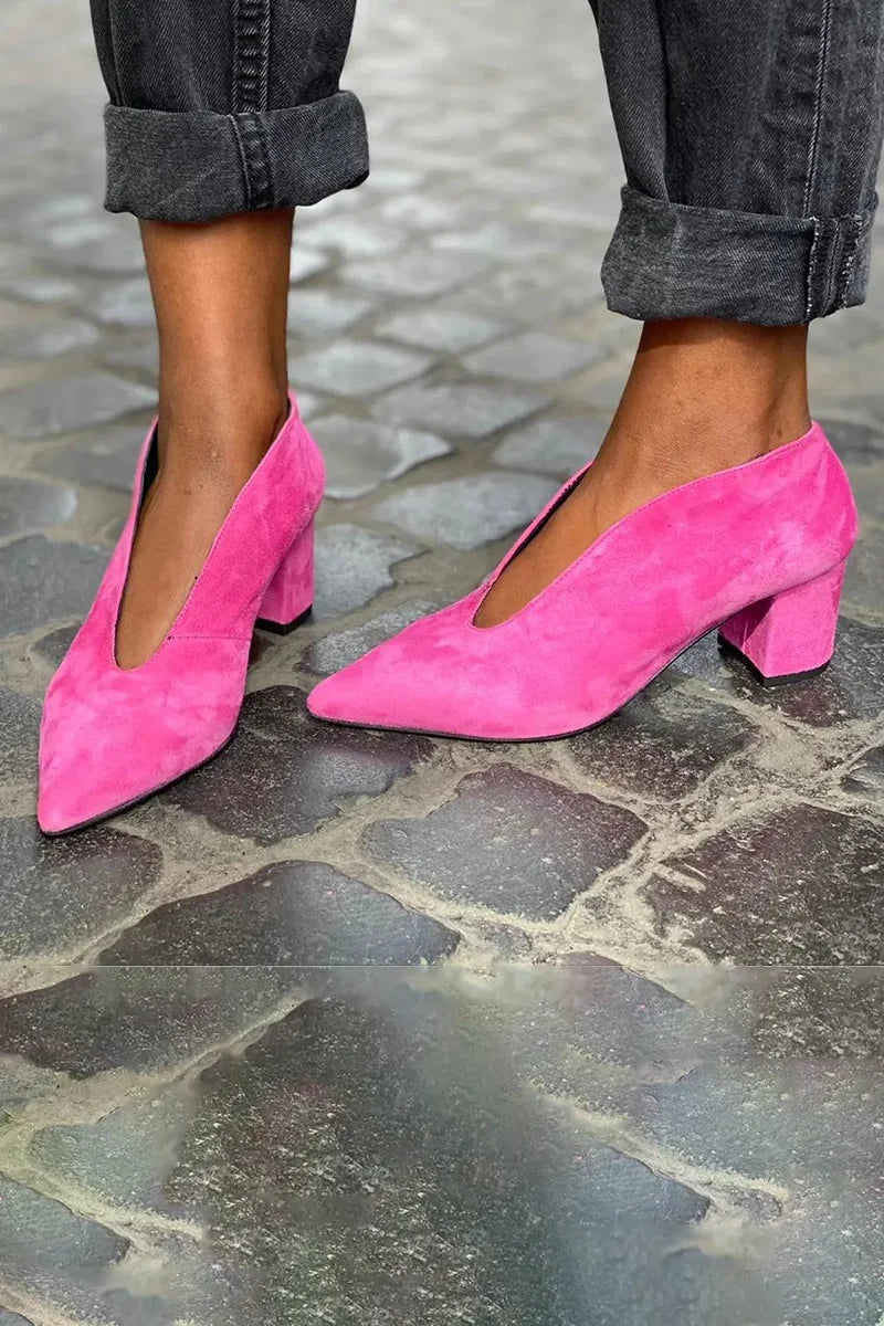 Francesca | Refined Block Heel Pumps