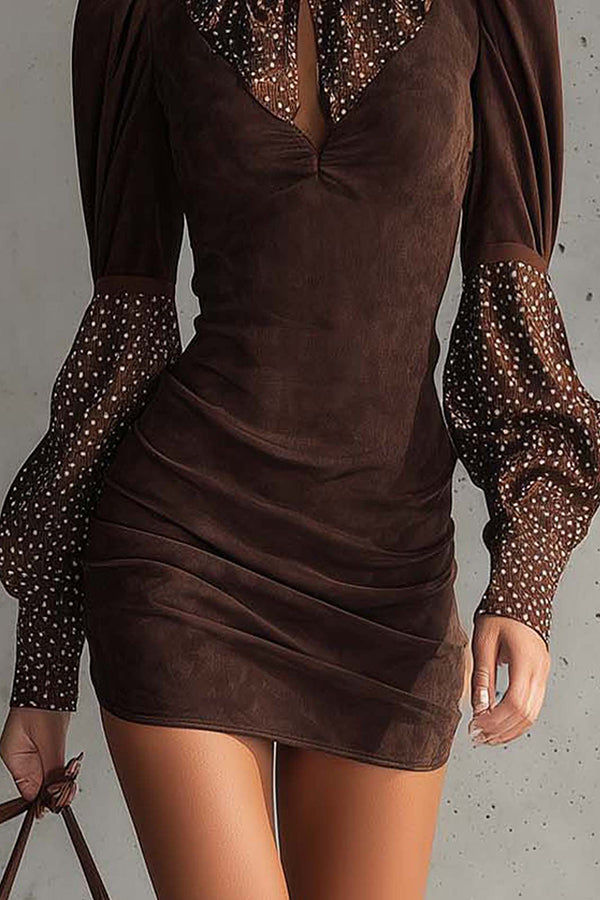 Serelinne – Vintage puff sleeve – Mini dress