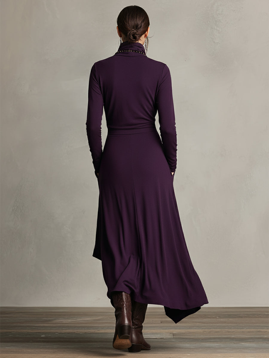 Nathalie | Graceful Draped Dress