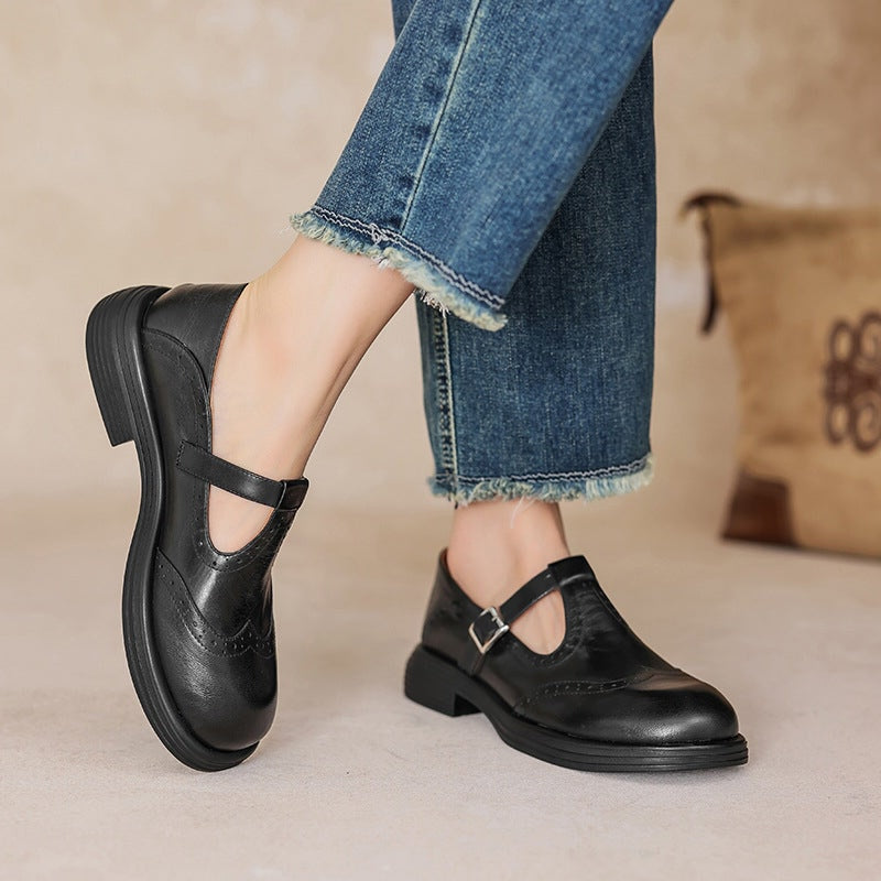 Isolde | Refined Leather Mary Janes
